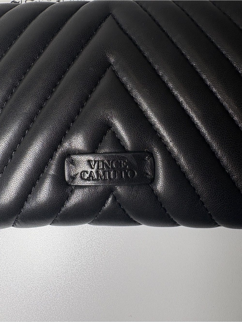 Vince Camuto Quilted Black Men’s Crossbody Pouch
